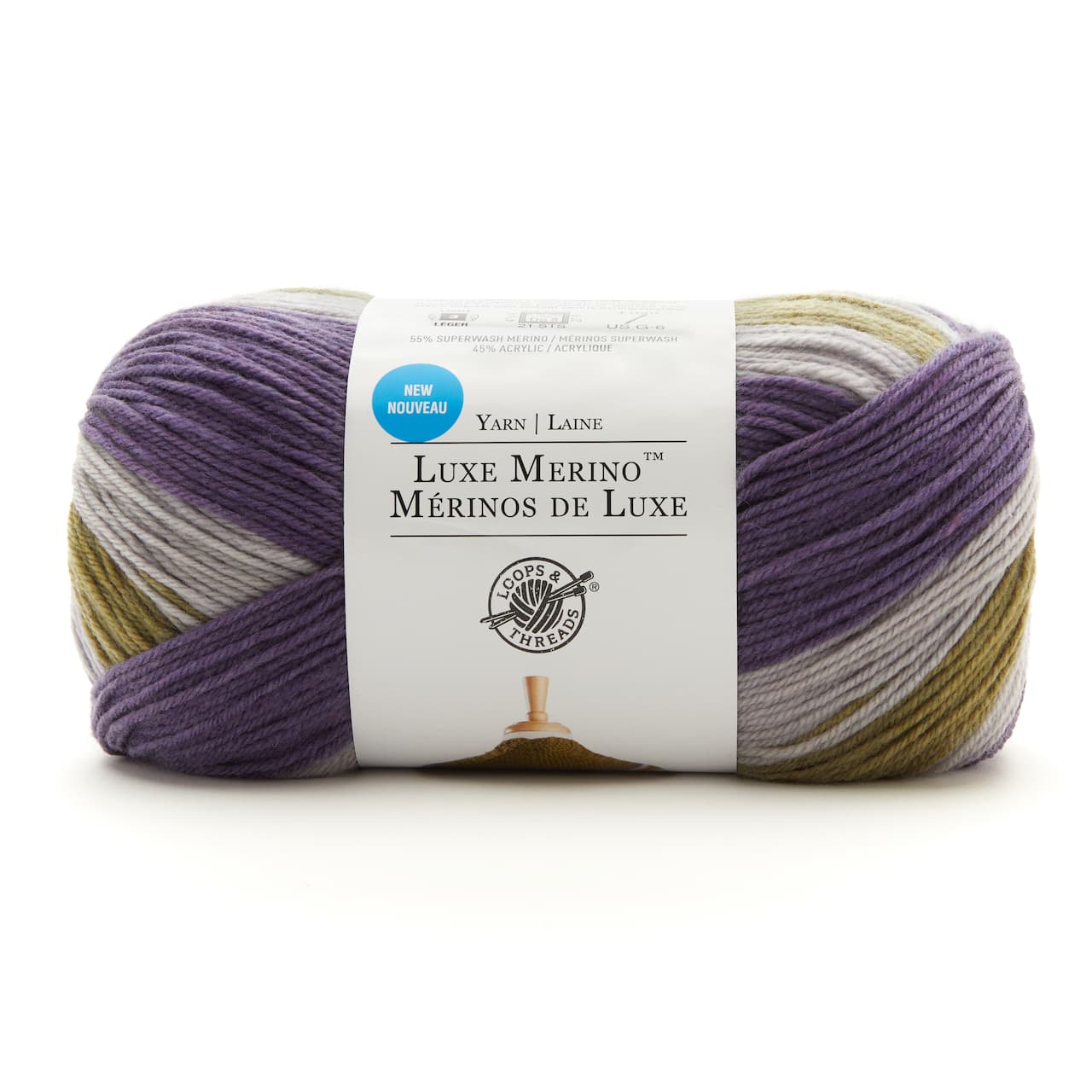 Laine Mérinos de Luxe de Loops & Threads